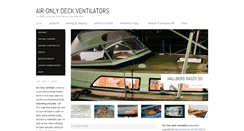Desktop Screenshot of air-onlyventilators.com