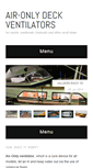 Mobile Screenshot of air-onlyventilators.com